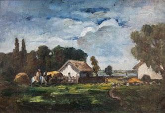 1. Ruisz György (1922-1994) Családi délután / Afternoon with the family, 1943 51 x 65 cm Jelezve balra lent / Signed left below: Ruisz 943