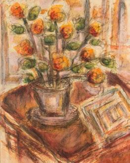 akvarell / carbon, pastel, watercolor on paper 69,5 x 50,5 cm Czóbel Kikiáltási ár: 500 000 Ft Starting price: 1550 Becsérték: 800 000-1 200 000 Ft