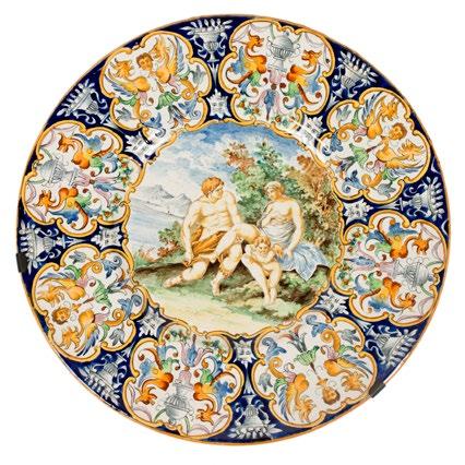 LEONE GYÖRGY HAGYATÉKA HERITAGE OF GEORGE LEONE 145. Dísztányér / Decorative plate olasz, 19.