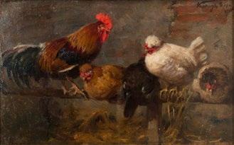 Vastagh Géza (1866-1919) Kacsák / Ducks, 1892 41 x 80 cm Vastagh Géza, 892 Kikiáltási ár: 300 000 Ft