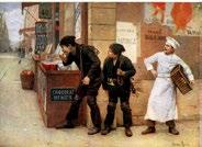 Chocarne-Moreau (1855-1931) francia festőművész, akinek speciális témavilágát a humoros idillt bemutató gyermek képek adták.