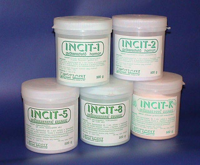 Modern dísznövénytermesztés és kereskedelem Seradix, Murphy Hormone Rooting Powder, Rhizopon, Boots Rooting Powder, Magyarországon kapható márkák az Incit, Semiramis gyökereztető por, Radistim(.