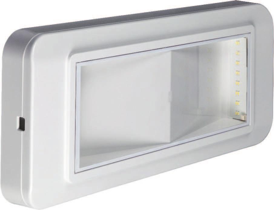 Completa LED AT Opticom LED Tartalékvilágítás IP40 IP66 IK05 IK07 mennyezeti modell Teljesítmény* 8, 11, 24, 36 W L Áramellátás 230Vac ± 10% 50z Állandó (SA), Készenléti (SE) 3 Szabvány EN 60598-1,