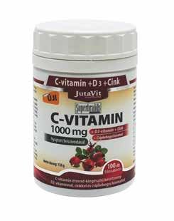 Natúr C-vitamin tabletta csipkebogyó kivonattal, 80 db A természetes eredetű, nyújtott hatású C-vitamin hozzájárul az ideg- és immunrendszer