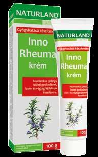 NATURLAND Inno Rheuma krém, 100 g Gyógyszernek nem minősülő gyógyhatású készítmény, hatása orvosilag igazolt.