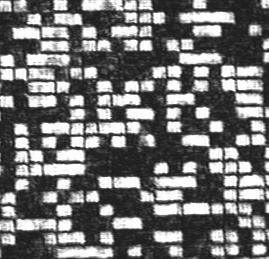 (a) (b) (c) 4.10. ábra. Csak fázisban modulált Fourier kulccsal működő optikai adattitkosító rendszer kimeneti képei.