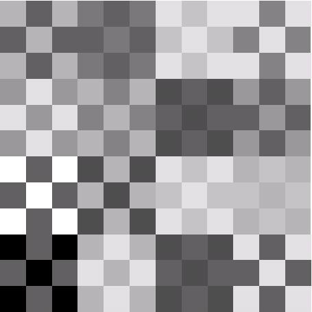 A megvalósítandó hullámfront h, k indexű pixele az c h, k = Eh, k exp( iϕh, k ) véletlenszerű komplex amplitúdó értéket veszi fel, melynek fázisa 0 π között egyenletes eloszlású, az E amplitúdó 0-1