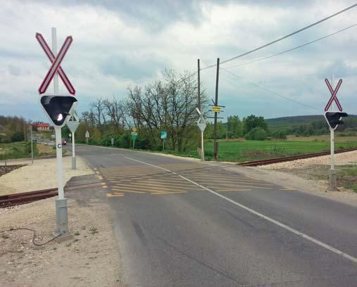 útátjáró a falu felől