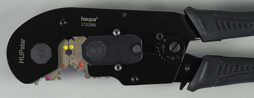 HUPstar Optikai szál összekötő LWL Cikkszám 213098 nyílt Szerszám váz HUPstar zárt automotive Cikkszám 213100 (automotive) Szerszám váz préselő csillag együttesen, nyitott felépítési forma minden