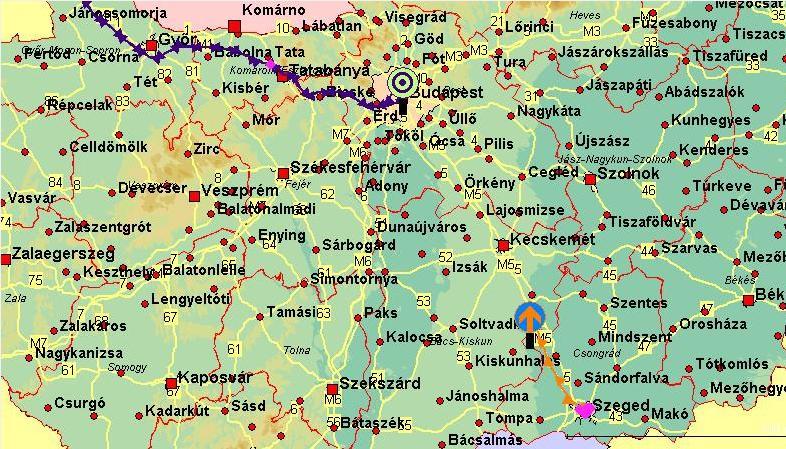 Segítségével ellenőrizhető, hogy mely járművek mikor és mennyi ideig tartózkodtak a