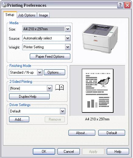 4. A 2-sided printing (Kétoldalas nyomtatás) legördülő menüről válassza a Long Edge (Manual) (Hosszú él kézi) vagy a Short Edge (Manual) (Rövid él kézi) lehetőséget attól függően, hogyan szeretne