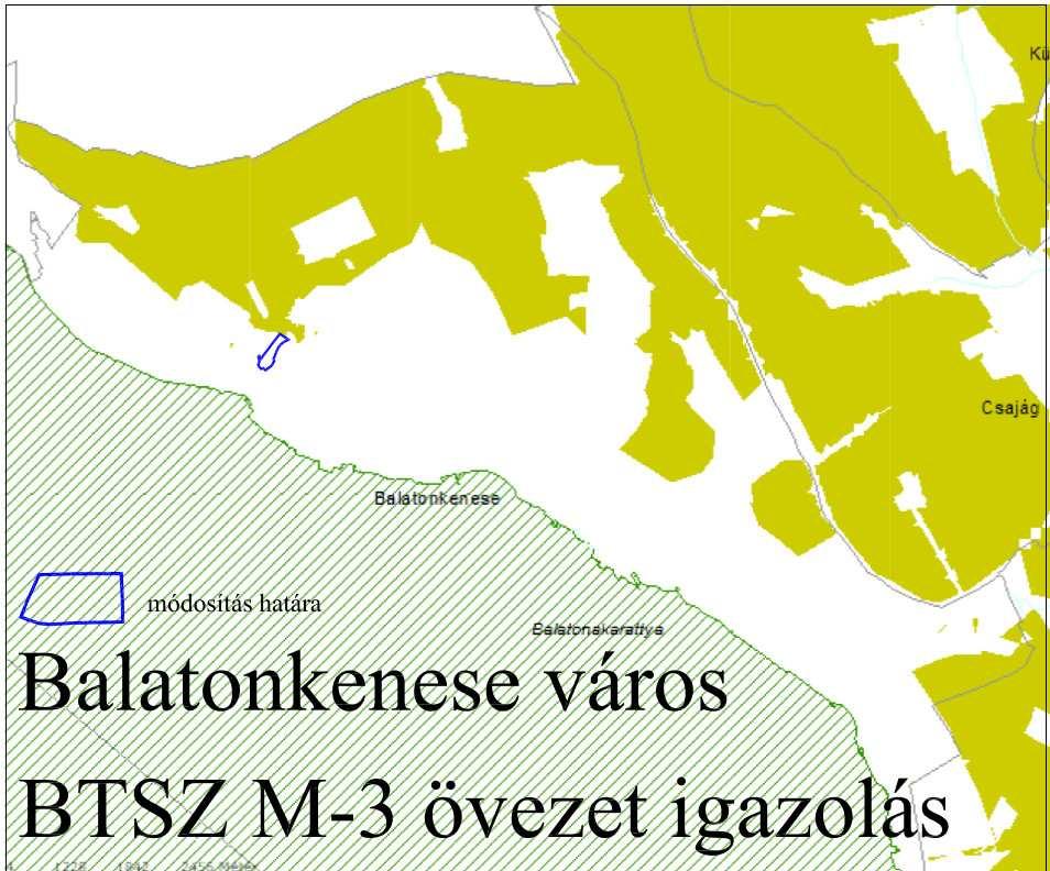 A BTrT következő lehatárolt övezetei érintik a módosuló területeket (Btv tervlapszám sze