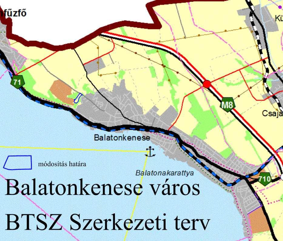 vegyszertároló nem létesíthető; ÖSSZHANG IGAZOLÁSA: A módosítás megfelel a követelményeknek. A szabályozás módosítása után is a terv a Balaton törvénynek és a BTSZ-nek megfelelő marad.
