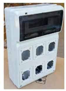 Ipari hordozható elosztó doboz RS-P, 400V, IP44, ABS, UV álló