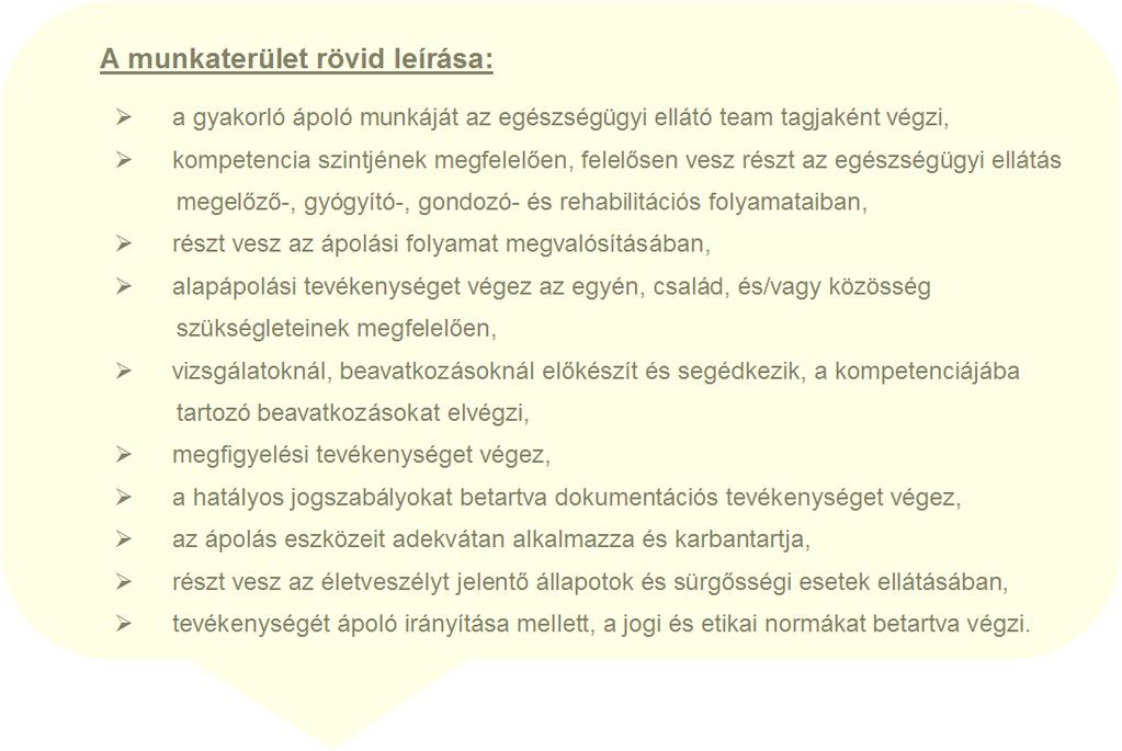 Nappali tagozatos képzés / érettségizetteknek / 54 723 02 GYAKORLÓ ÁPOLÓ Szakképesítés megnevezése: Gyakorló ápoló A szakképesítés azonosító száma: 54 723 02 Képzési forma: iskola rendszerű, nappali