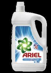 Ariel mosógél többféle, 4,55 l, 725 Ft/l Ariel gélkapszula többféle,