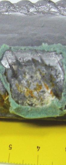 5189 μa/cm 2 when the corrosion protection is restored using zinc metalizing.