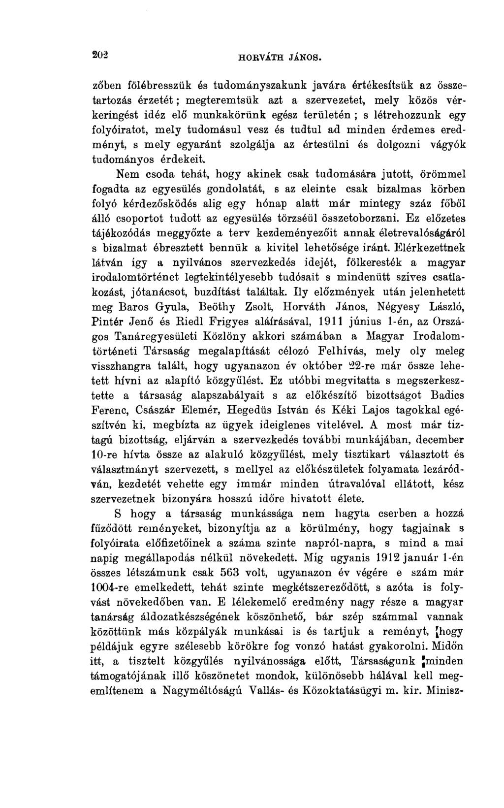 202 HOEVÁTH JÁNOS.