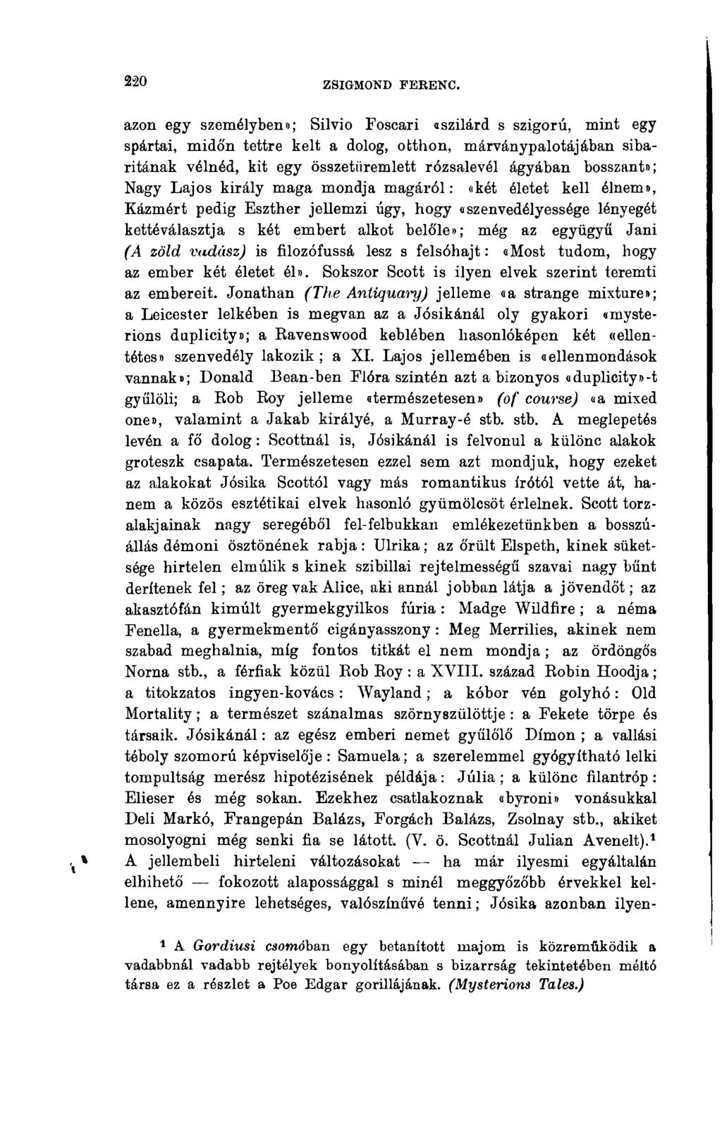 220 ZSIGMOND FERENC.