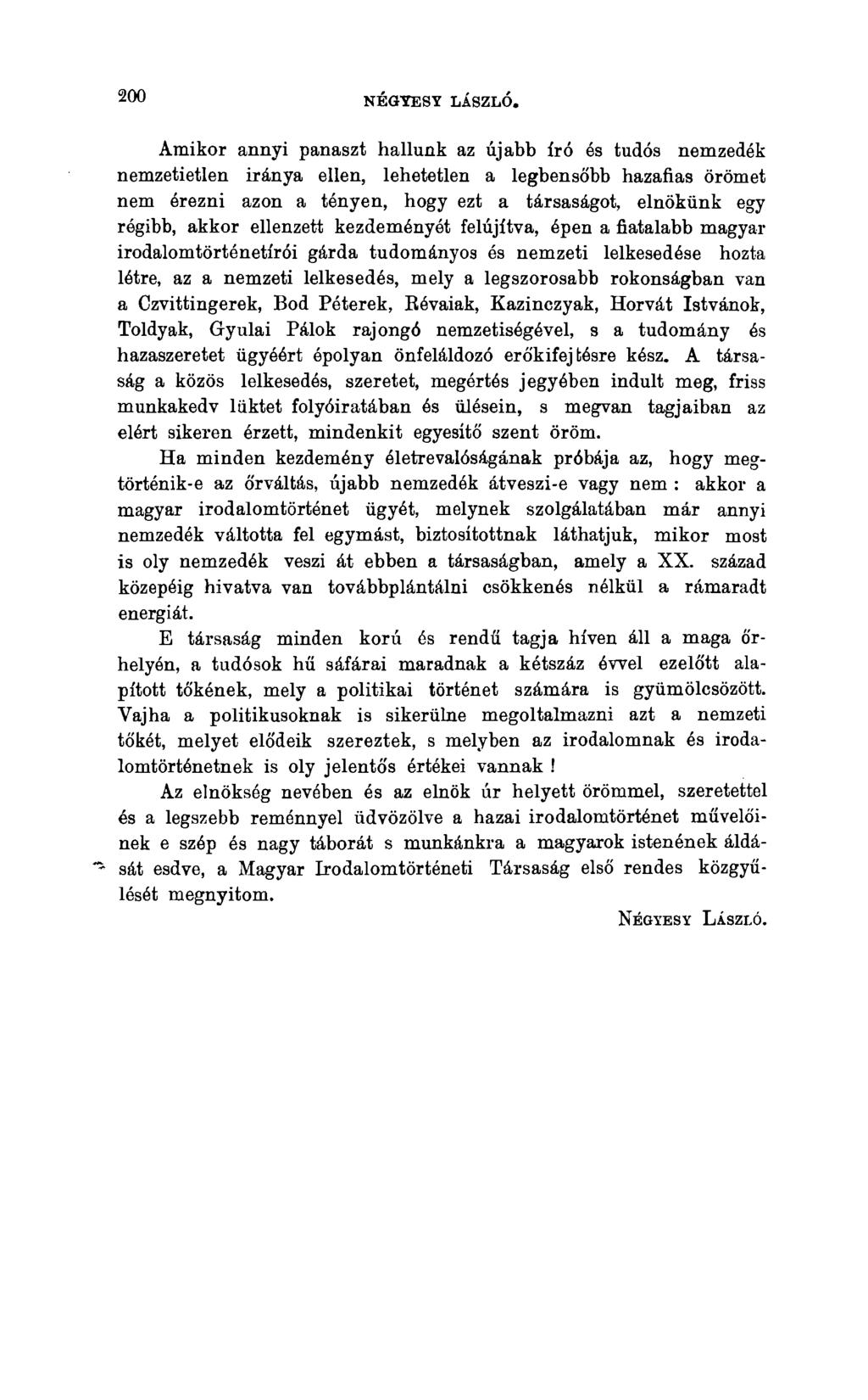 200 NÉGYEST LÁSZLÓ.