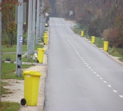 gyűjtés Hulladékudvar: adott helyen,