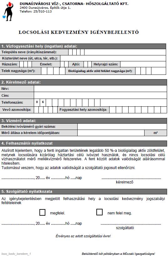 4. számú melléklet Locsolási