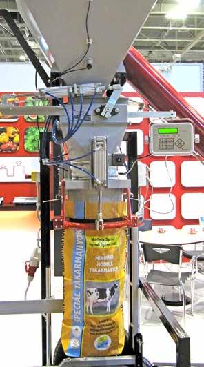 a mérleg mérő- és vezérlő műszerének tasztatúráján szabadon programozható a mérendő tömeg (10-50 kg) mennyisége, illetve az adagolási paraméterek.