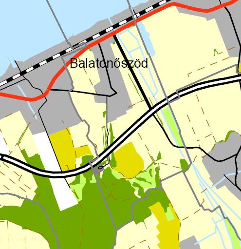 BALATONŐSZÖD VÍZPART-REHABILITÁCIÓS TANULMÁNYTERV MÓDOSÍTÁSÁT ELŐKÉSZÍTŐ TANULMÁNYTERV 13 4/13 sz. melléklet 4/14 sz. melléklet A módosítással érintett területek a 4.13. melléklet tervlapján U-1 Települési terület övezetében található.