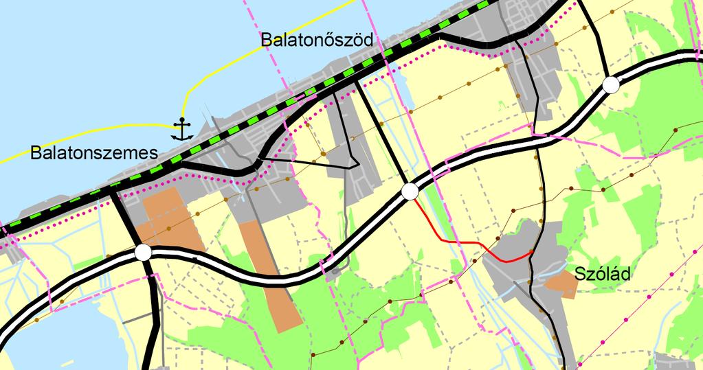 BALATONŐSZÖD VÍZPART-REHABILITÁCIÓS TANULMÁNYTERV MÓDOSÍTÁSÁT ELŐKÉSZÍTŐ TANULMÁNYTERV 9 2.1.3. Magasabb szintű tervek 2000 ÉVI CXII.