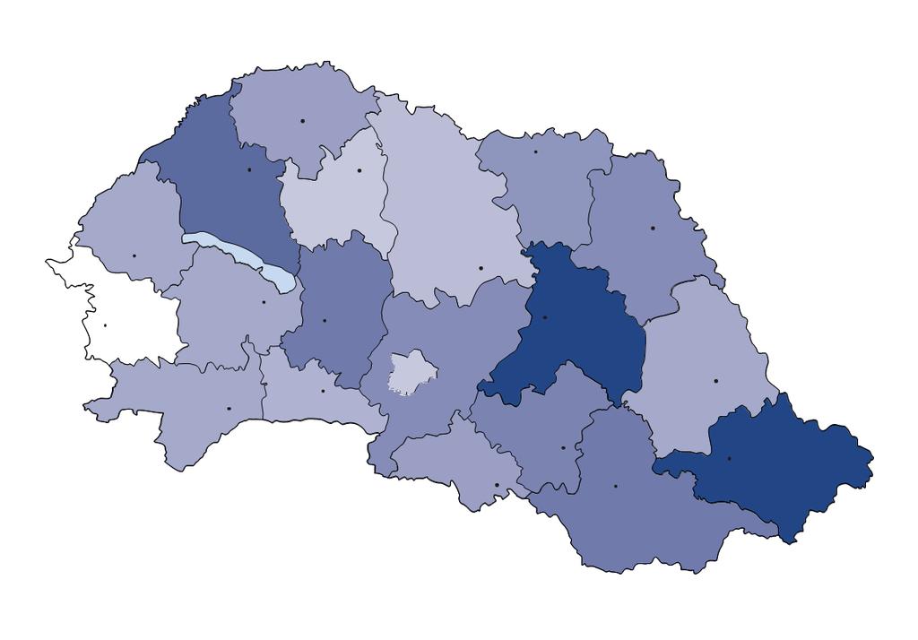 2017. II. FÉLÉV ÉS 2017. DECEMBER DUNA HOUSE BAROMÉTER ALKU 2017 II. FÉLÉV A térkép a teljes árváltozást mutatja: irányár változás + alku KERÜLET IRÁNYÁR VÁLTOZÁS ALKU Budapest 01. ker.