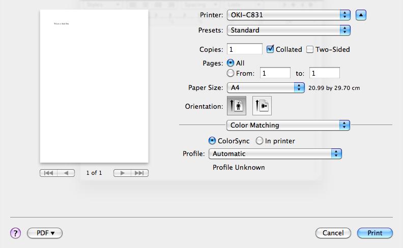 Oldalak leválogatása (Collate pages) Nyomtatandó oldalak (Pages to Print) Lapok sorrendje Oldalsorrend (Page Order) Méretezés a papírra illesztéshez (Scale to fit paper size) Rendeltetési papírméret