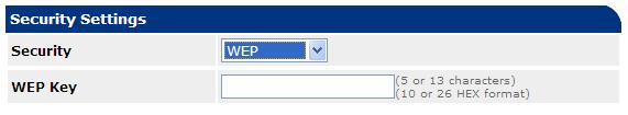 Hálózati beállítások megváltoztatása a weboldalról 4 Hálózati beállítások a A [WEP] lehetőség kiválasztásakor megjelenik a [WEP KEY] (WEPkulcs) mező.