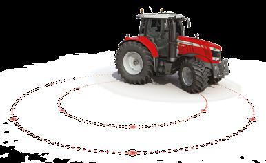 gyakorol a talajra az összes szántóföldi munka során. 4,75m fordulási sugár * A legszűkebb fordulókör a 200 LE-s traktorok között!