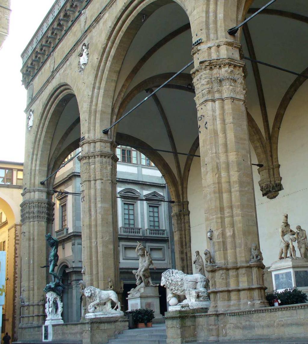 közszférát közszférával kapcsol össze Loggiák Firenze, Loggia del