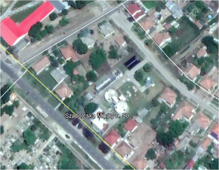 Műholdkép (forrás : Google Earth) A módosítás tárgya, körülményei,