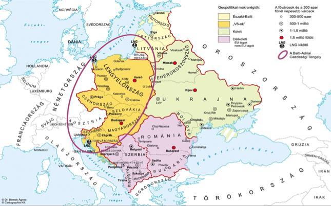 DEBRECEN GEOPOLITIKAI MAKRORÉGIÓK TALÁLKOZÁSÁNÁL Geopolitikai makrorégiók Északi-Balti V6 -ok Keleti Dél-keleti EU tagok Nem EU tagok A fővárosok és
