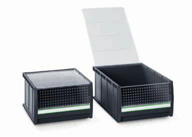 bott verso bottbox Tárolódobozok bottbox tárolódobozok műanyag tárolódobozok, ergonómikus fogantyúkkal erős, ütésálló konstrukció levehető, átlátszó előlap elérhető 2 szélességben, 5 mélységben, 3