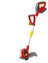 gyepszélvágó funkció Damil: 3 m / 1,2 mm Növényvédő perem Automata száltovábbítás LI-ION POWER GTB 815 41BEWU-K650 Vágási átmérő 23 cm Üzemidő 30 perc 2,2 kg