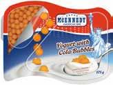 159 150 g, 1 kg = 1 060 JOGHURT Őrölt, karamellizált popcornnal / kakaó ízű