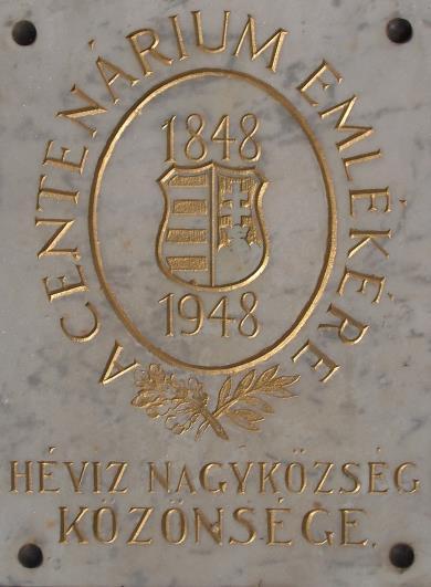 Gyulai Gaál Miklós honvéd tábornok emléktáblája és 1848/49-es forradalom és szabadságharc emlékműve Molnár