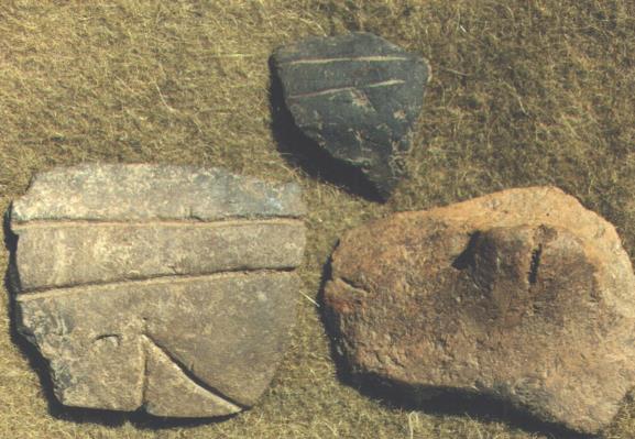 6 Reumakórház területén találtak. Ezzel egyidős a Dobogó-dombon élt ember telepe, amelynek népcsoportjait, jellegzetes edényeik alapján, a vonaldíszes kerámia kultúrájának nevezte el a régészet.