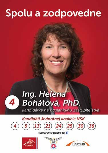 12 Inzercia CASTRUM NOVUM - 20. číslo - 23. október 2017 Vážení občania! CN-r112-17 Dovoľte, aby som sa Vám predstavila. Volám sa Helena Bohátová, rod. Pernická.