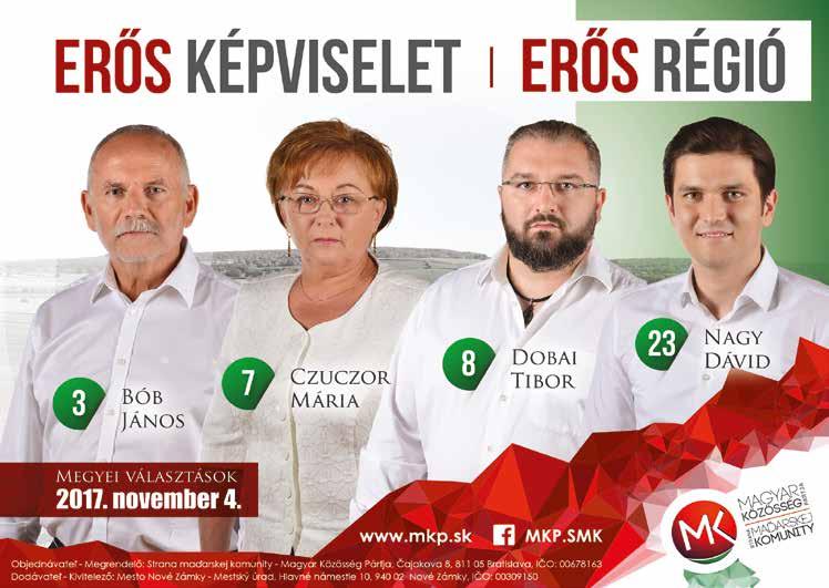 12 Politikai hirdetés CASTRUM NOVUM - 20. szám - 2017. október 23. cn-r113-17 17 Objednávateľ: Mgr. art.