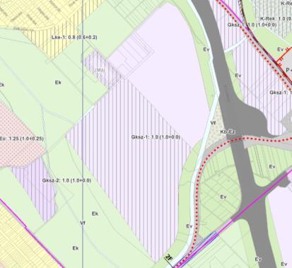 legnagyobb mértéke m 2 /m 2 Építhető szintterület m 2 Szma Szmp Általános Parkoló Gksz-2/2 27 816 1,0-27 816 0 Gksz-2/7 70 170 1,0-70 170 0 Összesen: 97 986 0 Bsa Szma 101 350 > 97 986 megfelel