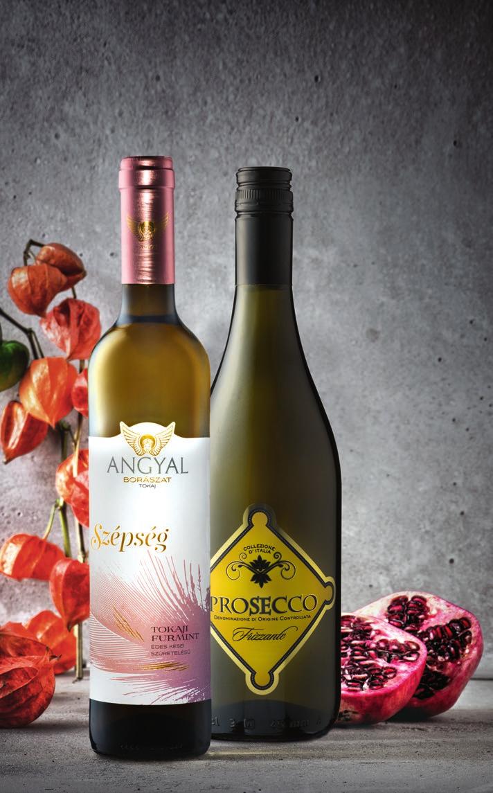 4 TOKAJ Szépség Édes Furmint* édes fehérbor, kései szüretelésű furmint, melynek ízében és illatában kompótos, mézes, enyhén szegfűszeges ízek dominálnak, javasolt citrusos túrókrémhez epres