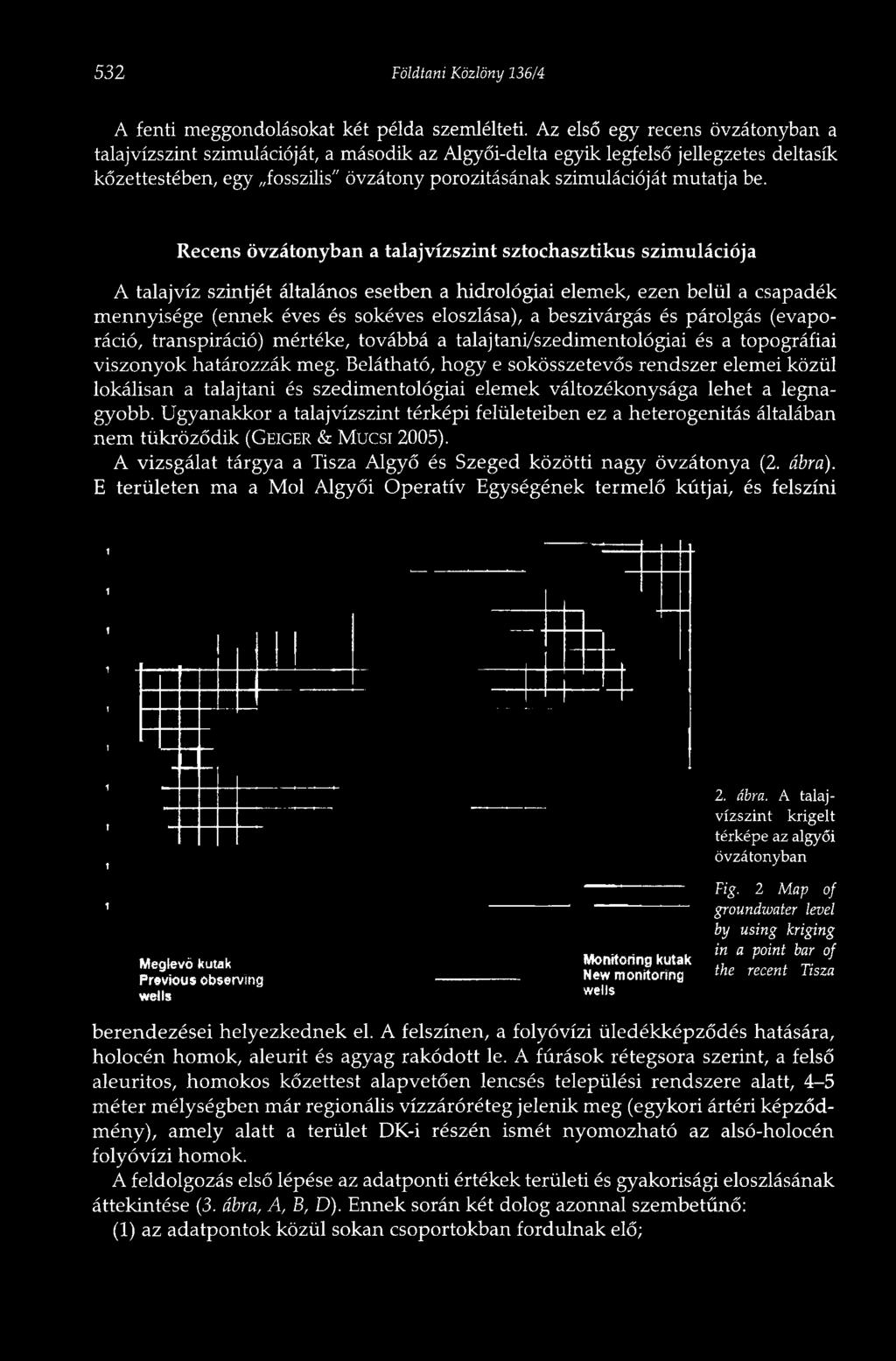be. Recens övzátonyban a talajvízszint sztochasztikus szimulációja A talajvíz szintjét általános esetben a hidrológiai elemek, ezen belül a csapadék mennyisége (ennek éves és sokéves eloszlása), a