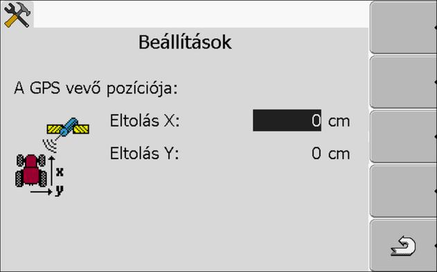 Tractor-ECU alkalmazás Egy járműprofil paramétereinek konfigurálása 8 Konfigurálta a munkahelyzet-érzékelőt. 8.2.