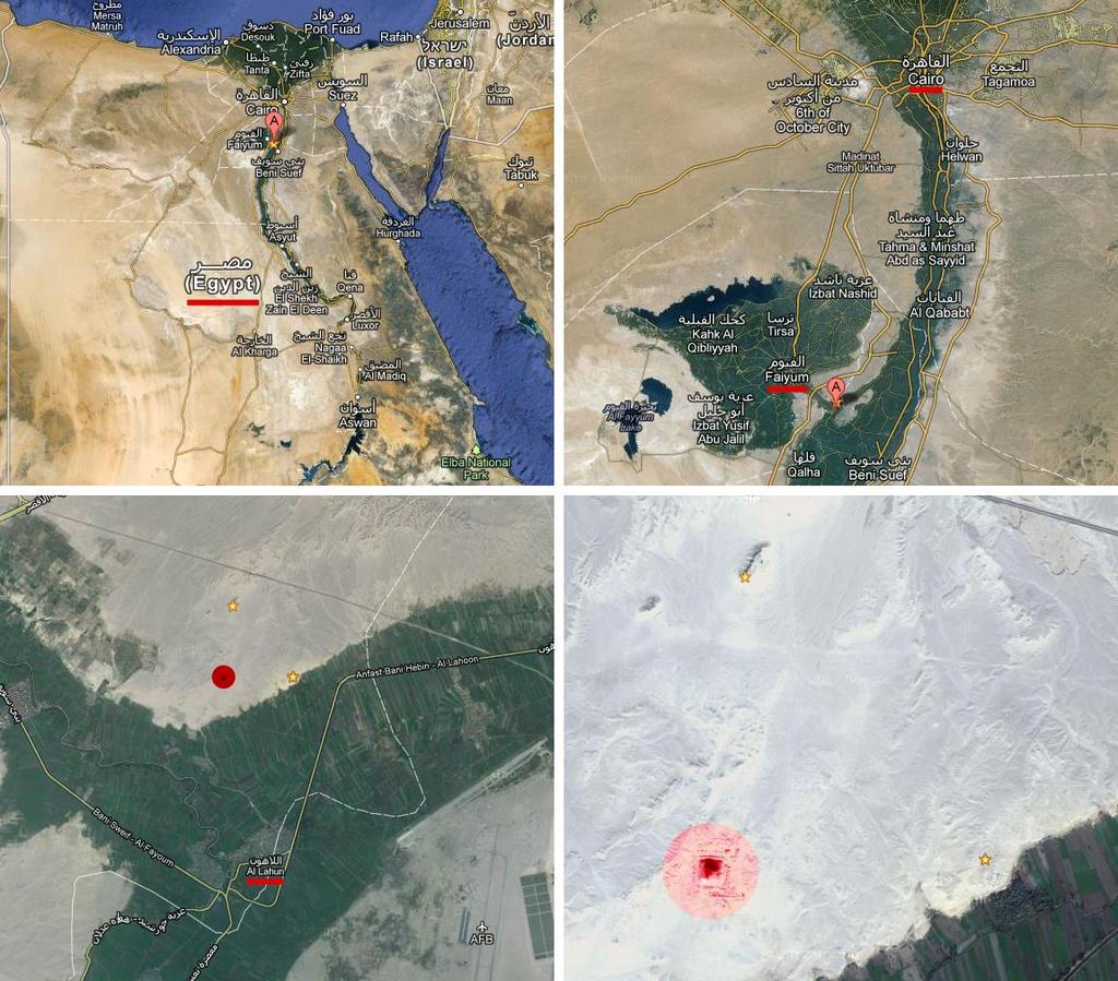 Nagyponosságú GPS helymeghaározás és néhány alalmazása 53. ábra A piramis elhelyezedése el-lahun melle Egyipomban forrás: Google A erüle felméréséhez az alapponhálózao öbb módon is ialaíhaju.