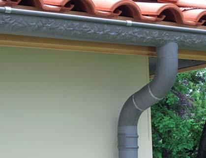 eresz 501 220018774 QUARTZ-ZINC 192 25 Az eresz kompatibilis a VMZINC termékskála 250-es tartozékaival 40 cm-ként rejtett