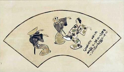 四五人に月落ちかゝるおどり哉 shigoninni tsukiochikakaru odorikana (1768) négy-öten körtáncot lejtenek.